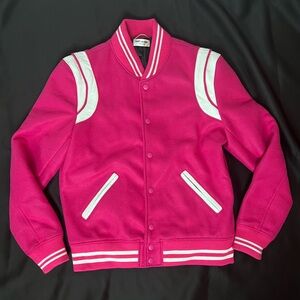 YSL Varsity Jacket Pink M